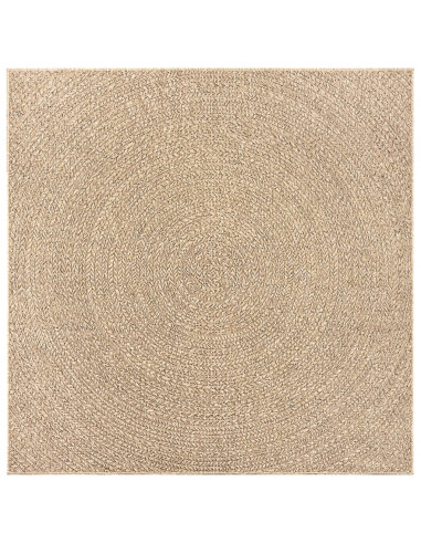 Tappeto ZIZUR 200x200 cm Aspetto Iuta per Interni ed Esterni