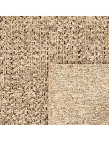 Tappeto ZIZUR 200x200 cm Aspetto Iuta per Interni ed Esterni