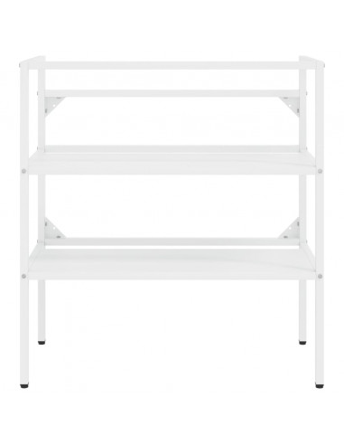 Struttura per Lavabo da Bagno Bianca 79x38x83 cm in Ferro