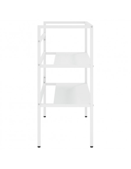 Struttura per Lavabo da Bagno Bianca 79x38x83 cm in Ferro