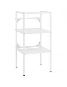 Struttura per Lavabo da Bagno Bianca 40x38x83 cm in Ferro