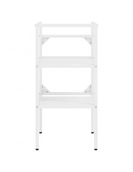 Struttura per Lavabo da Bagno Bianca 40x38x83 cm in Ferro