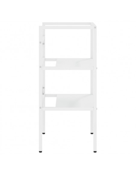 Struttura per Lavabo da Bagno Bianca 40x38x83 cm in Ferro
