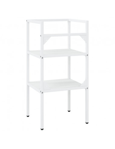 Struttura per Lavabo da Bagno Bianca 40x38x83 cm in Ferro