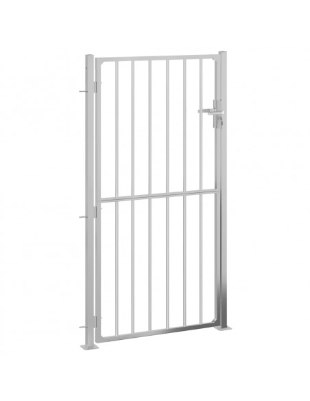 Cancello da Giardino 100x180 cm in Acciaio Inossidabile