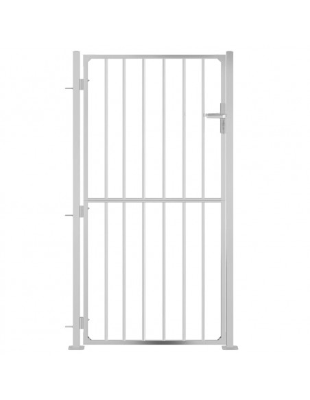 Cancello da Giardino 100x180 cm in Acciaio Inossidabile