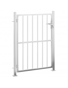 Cancello da Giardino 100x150 cm in Acciaio Inossidabile 2