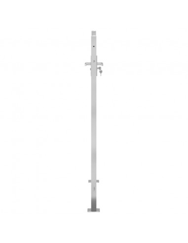 Cancello da Giardino 100x150 cm in Acciaio Inossidabile