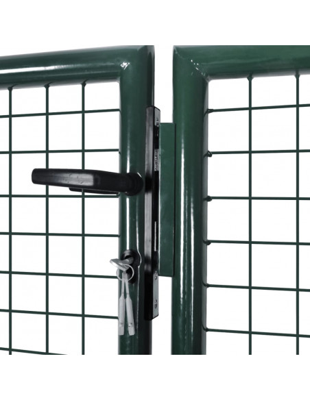 Cancello in Acciaio 306x175 cm Verde
