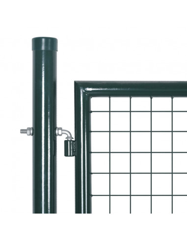 Cancello in Acciaio 306x175 cm Verde