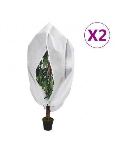 Coperture con Cerniera per Piante 2pz 70 g/m² 3,93x3,5 m