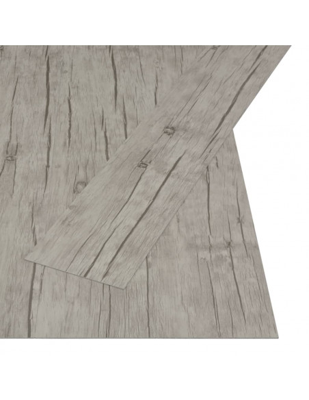 Listoni per Pavimenti Autoadesivi 4,46m² 3mm PVC Rovere Slavato