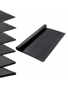 Tappetino Antiscivolo in Gomma 1,2x2 m 4 mm Liscio 2