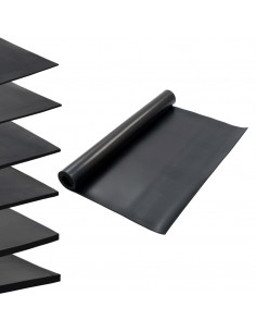 Tappetino Antiscivolo in Gomma 1,2x2 m 6 mm Liscio 2