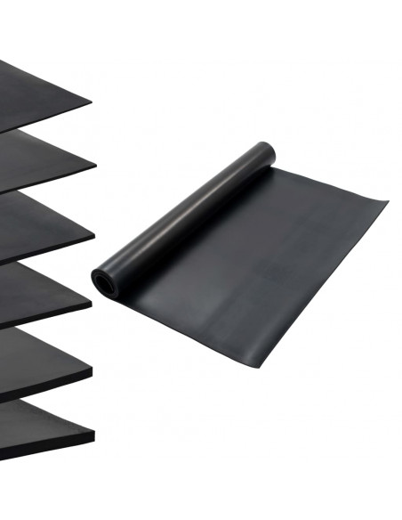Tappetino Antiscivolo in Gomma 1,2x2 m 6 mm Liscio