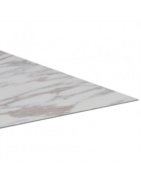 Listoni per Pavimenti Autoadesivi in PVC 5,11 m² Marmo Bianco