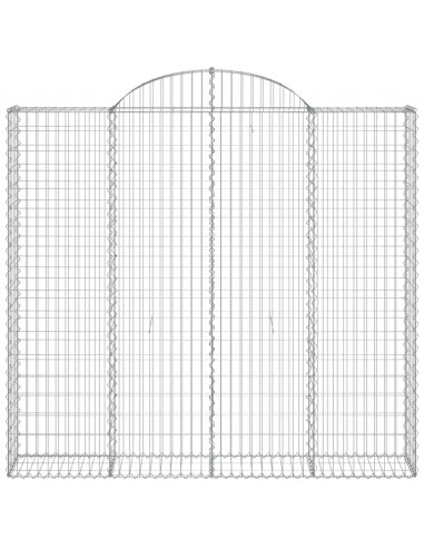 Cesti Gabbioni ad Arco 11 pz 200x50x180/200 cm Ferro Zincato