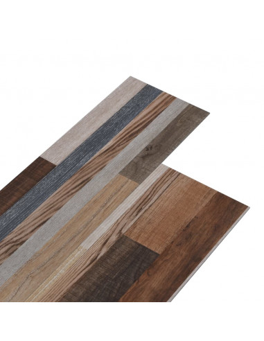 Listoni Pavimenti Non Autoadesivi PVC 5,26 m² 2mm Multicolori