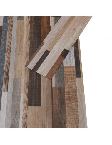 Listoni Pavimento in PVC 4,46 m² 3 mm Autodesivi Multicolore