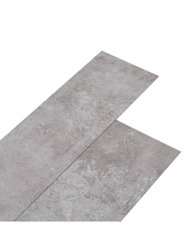 Listoni Pavimento PVC 5,02 m² 2 mm Autoadesivi Grigio Terra