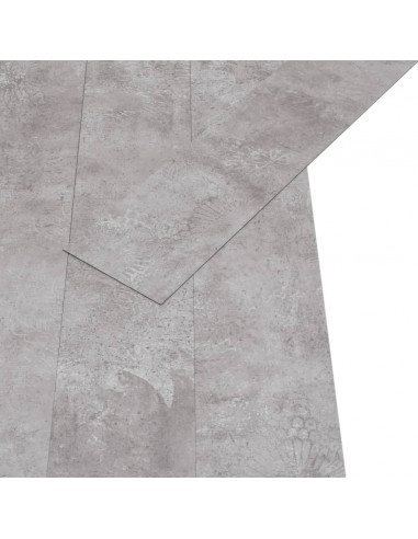 Listoni Pavimento PVC 5,02 m² 2 mm Autoadesivi Grigio Terra