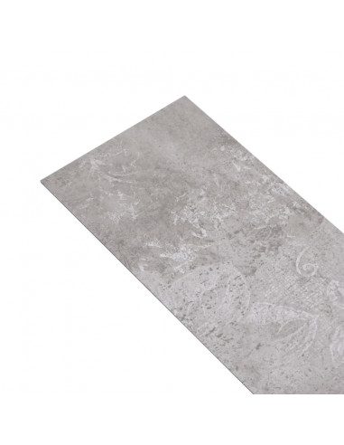 Listoni Pavimento PVC 5,02 m² 2 mm Autoadesivi Grigio Terra