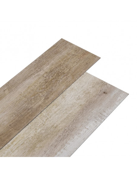 Listoni Pavimenti Non Autoadesivi PVC 5,26m² 2mm Legno Slavato