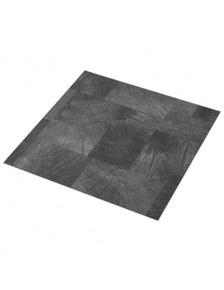 Listoni Pavimento PVC Autoadesivi 5,11 m² Venature Legno Grigio