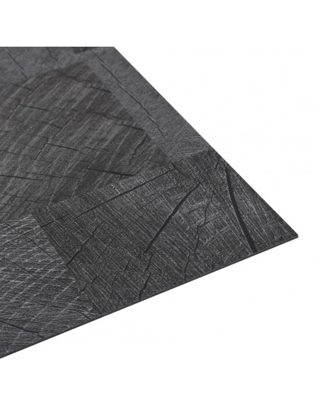Listoni Pavimento PVC Autoadesivi 5,11 m² Venature Legno Grigio