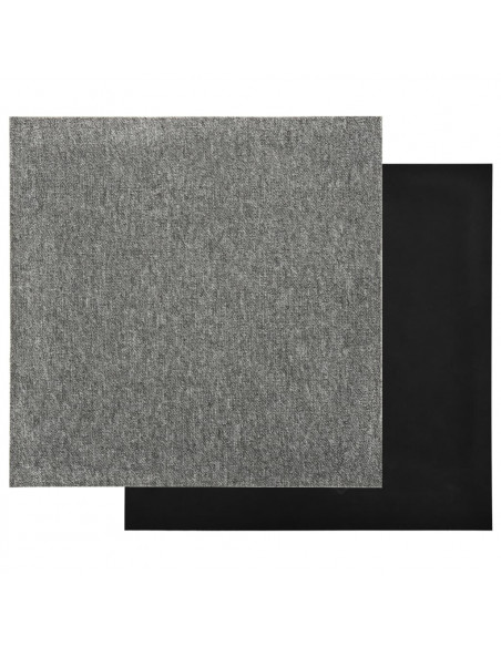 Quadrotte di Moquette 20 pz 5 m² 50x50 cm Grigie