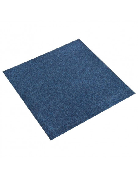 Quadrotte di Moquette 20 pz 5 m² 50x50 cm Blu Scuro