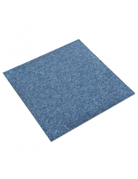 Quadrotte di Moquette 20 pz 5 m² 50x50 cm Blu