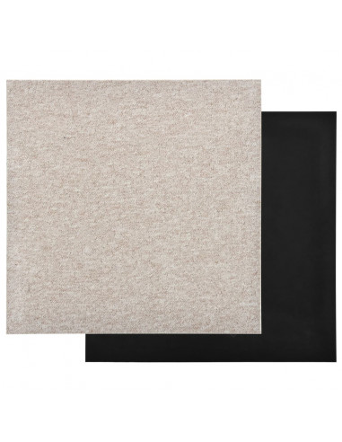 Quadrotte di Moquette 20 pz 5 m² 50x50 cm Beige Chiaro
