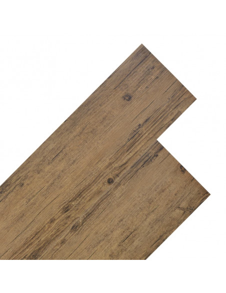 Listoni Pavimenti Non Autoadesivi 5,26m² 2mm Marrone Noce