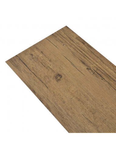 Listoni Pavimenti Non Autoadesivi 5,26m² 2mm Marrone Noce