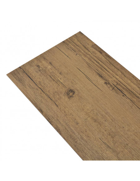 Listoni Pavimenti Non Autoadesivi 5,26m² 2mm Marrone Noce