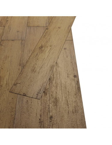 Listoni Pavimenti Non Autoadesivi 5,26m² 2mm Marrone Noce