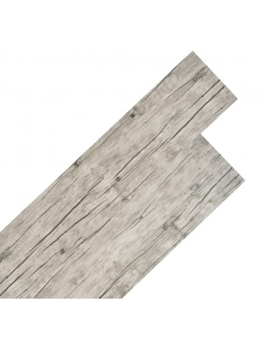 Listoni Pavimenti Non Autoadesivi PVC 5,26m² 2mm Rovere Slavato