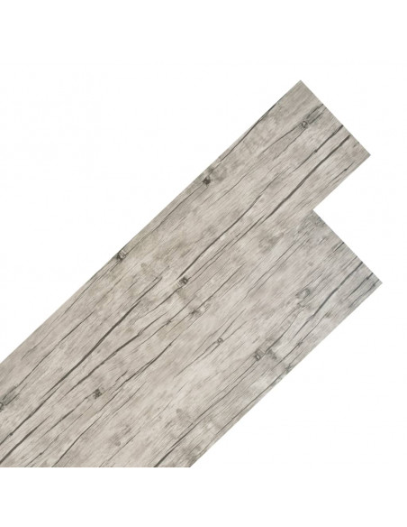 Listoni Pavimenti Non Autoadesivi PVC 5,26m² 2mm Rovere Slavato