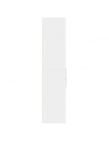 Credenza Bianca 50x42,5x185 cm in Legno Multistrato