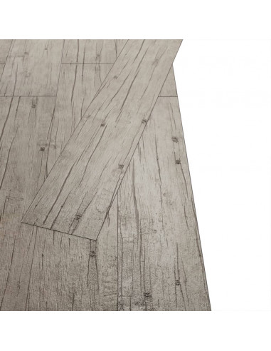 Listoni Pavimenti Non Autoadesivi PVC 5,26m² 2mm Rovere Slavato