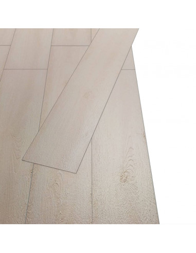 Listoni Pavimenti Non Autoadesivi PVC 5,26m² 2mm Rovere Bianco