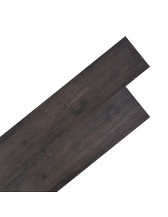 Listoni Pavimenti Non Autoadesivi PVC 5,26m² 2mm Rovere Scuro 2