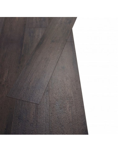 Listoni Pavimenti Non Autoadesivi PVC 5,26m² 2mm Rovere Scuro