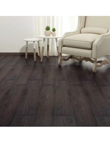 Listoni Pavimenti Non Autoadesivi PVC 5,26m² 2mm Rovere Scuro