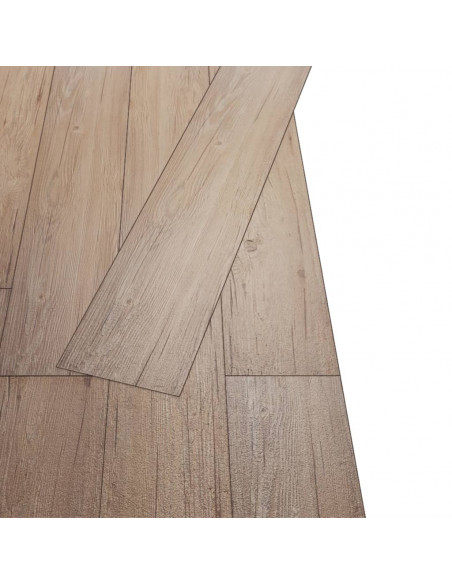 Listoni Pavimentazione Autoadesivi in PVC 5,02m² 2 mm Marrone