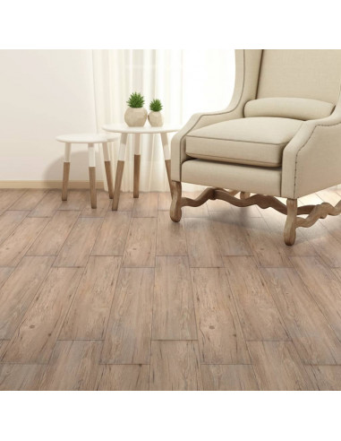 Listoni Pavimentazione Autoadesivi in PVC 5,02m² 2 mm Marrone