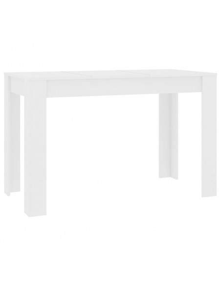 Tavolo da Pranzo Bianco 120x60x76 cm in Legno Multistrato