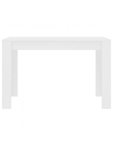 Tavolo da Pranzo Bianco 120x60x76 cm in Legno Multistrato