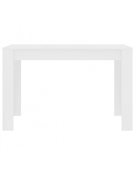 Tavolo da Pranzo Bianco 120x60x76 cm in Legno Multistrato